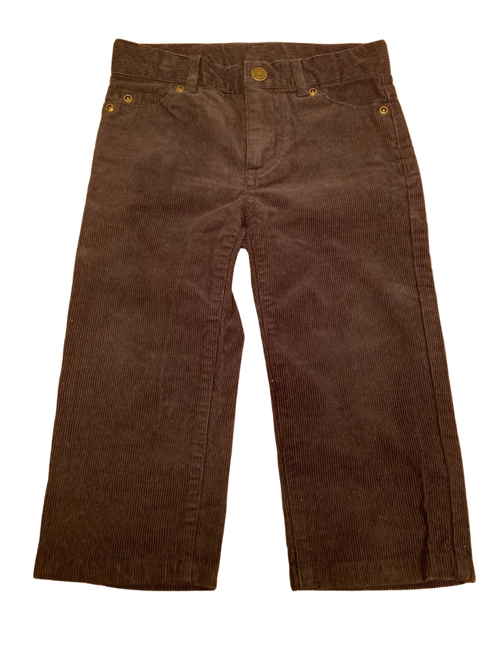 Janie and Jack Kids Boys Size 18 Month Navy Blue Corduroy Pants Straight Dressy